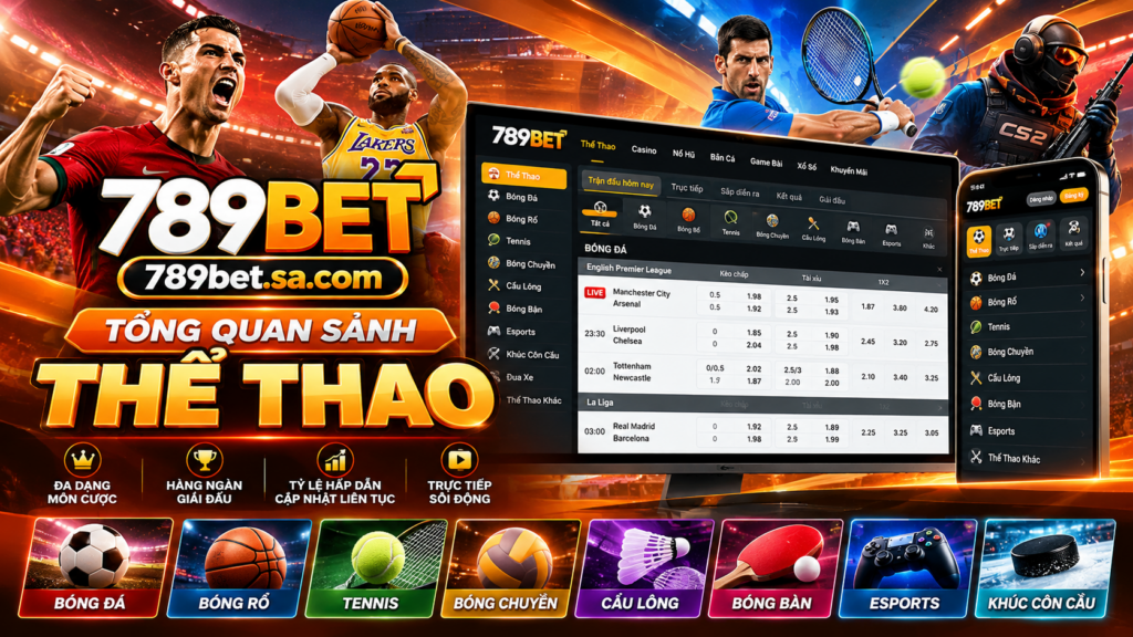 Tổng quan sảnh Thể Thao 789BET