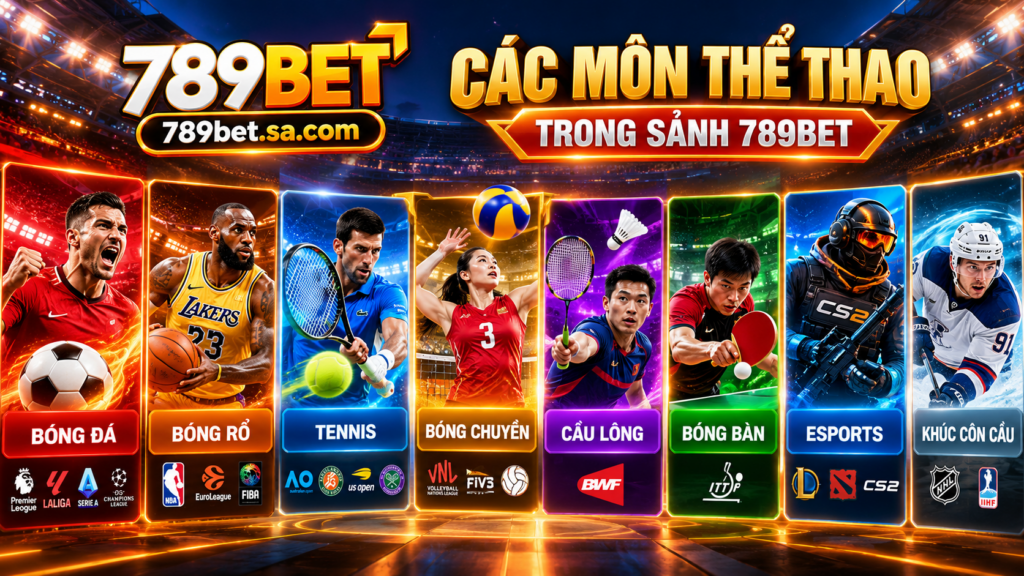 Các môn thể thao trong sảnh 789BET